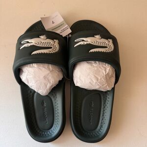 LACOSTE SANDALS MEN GREEN CROCO DUALISTE 0922 1 CMA SYNTETIC 7-43CMA00202D2